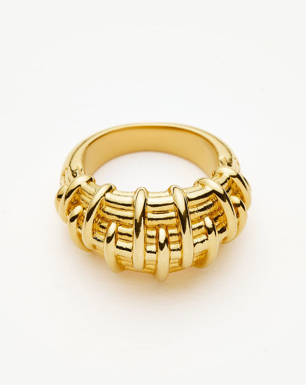 Missoma Bombe Raffia Ring | 18ct Gold Plated