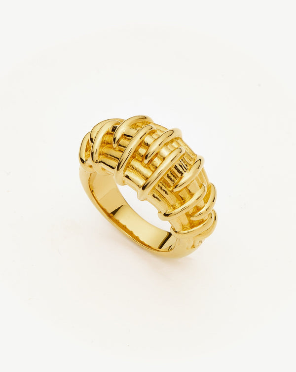 missoma Bombe Raffia Ring | 18ct Gold Plated