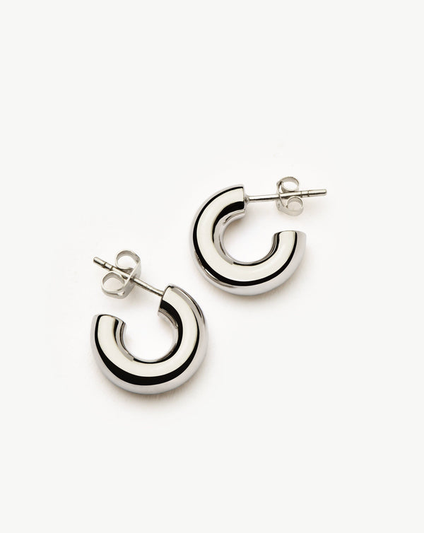 Missoma Chubby Mini Hoop Earrings | Sterling Silver