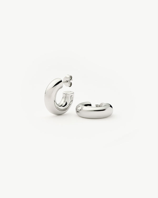missoma Chubby Small Hoop Earrings | Sterling Silver