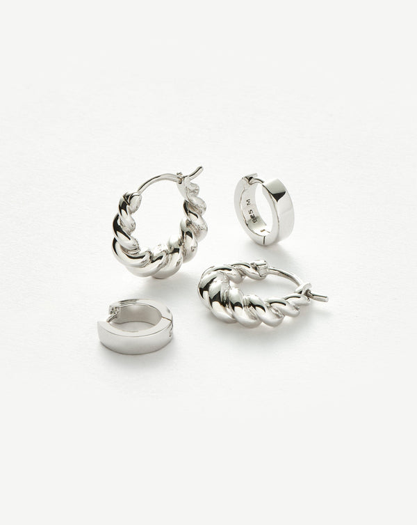 Missoma Chubby & Tidal Mini Hoop Earring Set