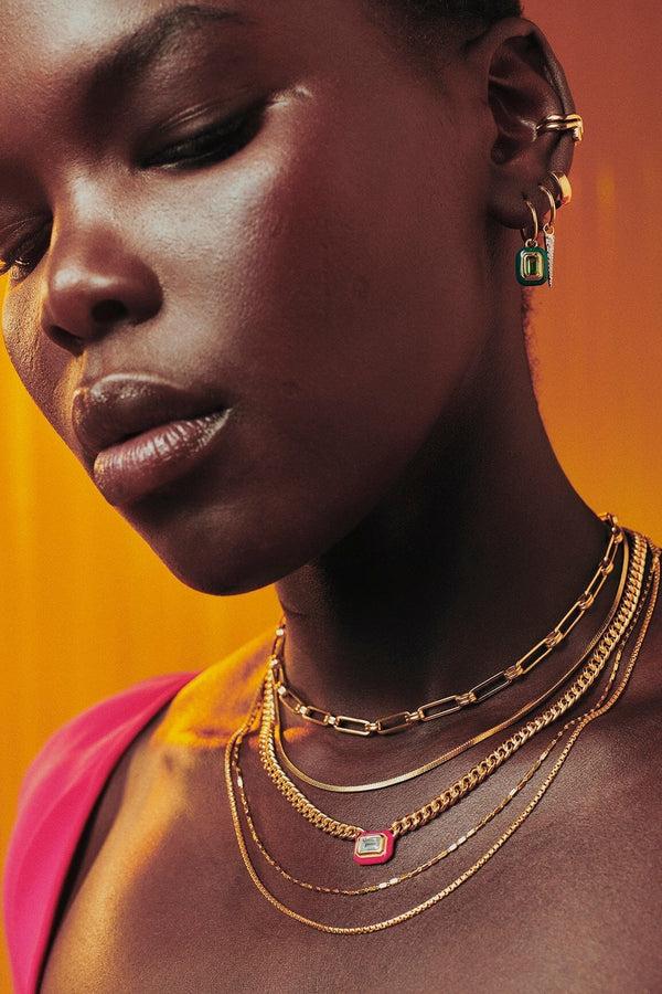 Missoma Chubby Tunnel Huggies | 18ct Gold Vermeil