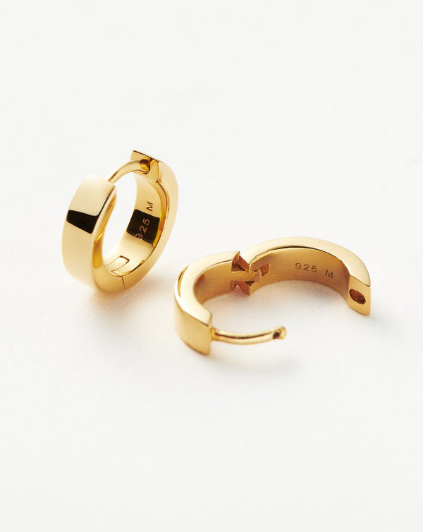 Missoma Chubby Tunnel Huggies | 18ct Gold Vermeil