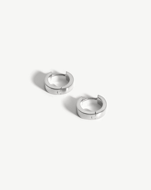 Missoma Chubby Tunnel Huggies | Sterling Silver