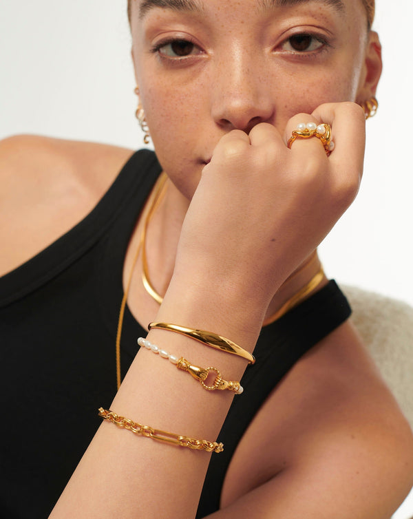 Missoma Classic Cuff Bracelet | 18ct Gold Vermeil
