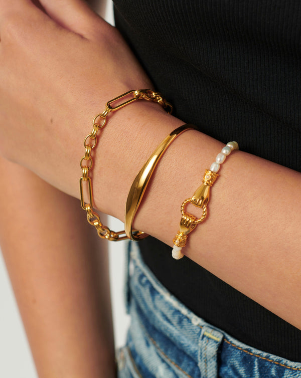 Missoma Classic Cuff Bracelet | 18ct Gold Vermeil