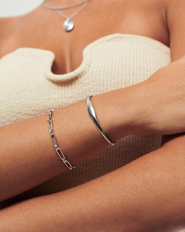 Missoma Classic Cuff Bracelet | Sterling Silver