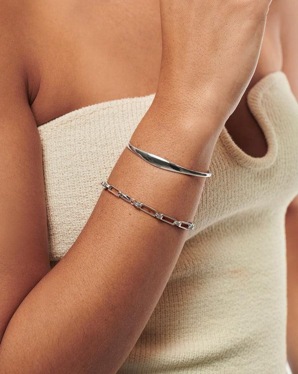 Missoma Classic Cuff Bracelet | Sterling Silver
