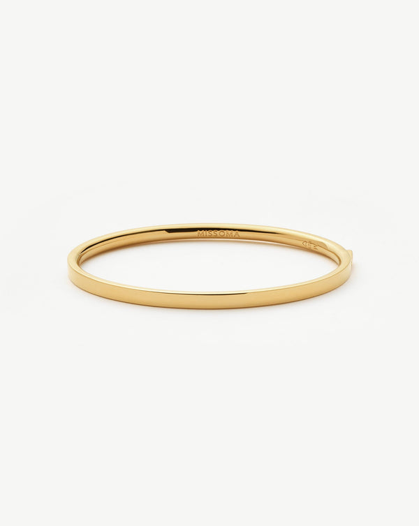 missoma Classic Hinged Bangle | 18ct Gold Vermeil