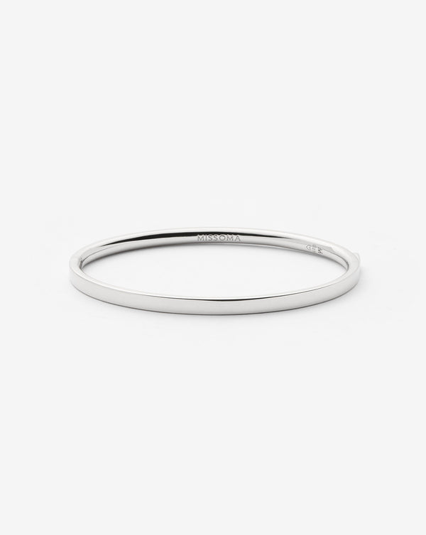 missoma Classic Hinged Bangle | Sterling Silver