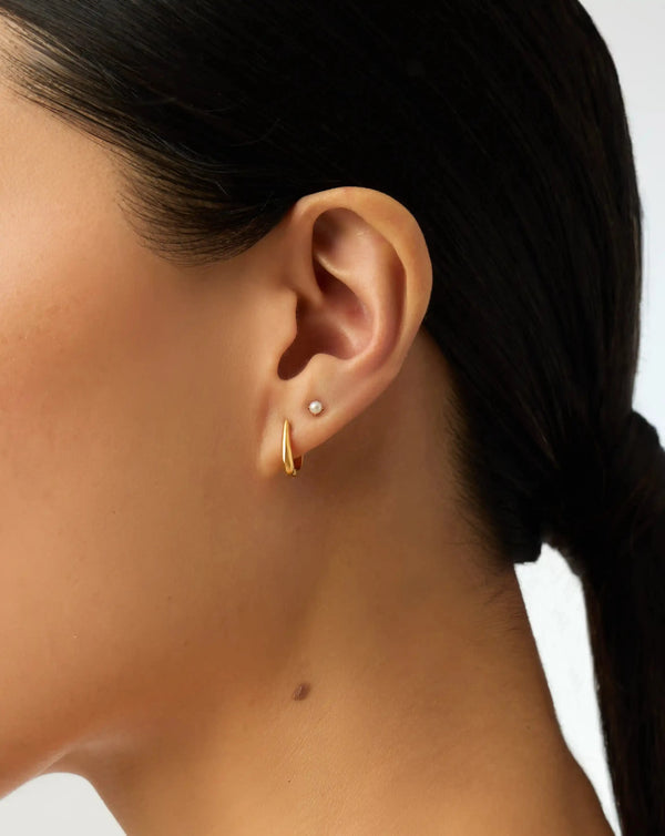 Missoma Classic Pearl Studs & Claw Huggies Set UK
