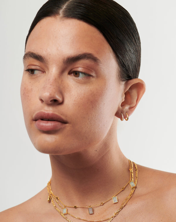 Missoma Claw Huggies | 18ct Gold Vermeil