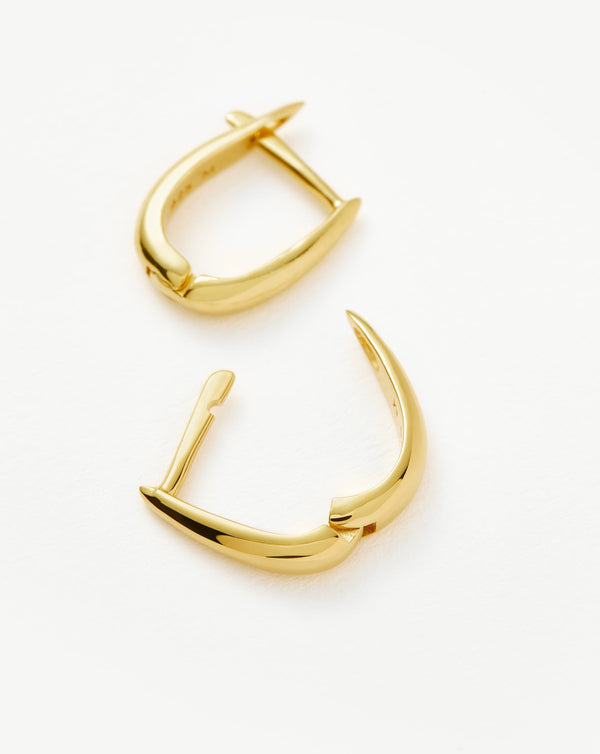 Missoma Claw Huggies | 18ct Gold Vermeil