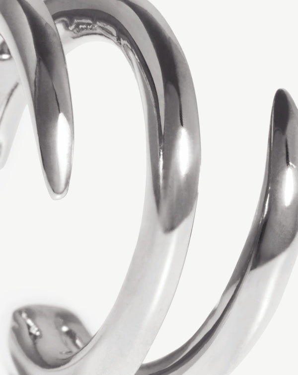 Missoma Claw Lacuna Silver Ear Cuff UK