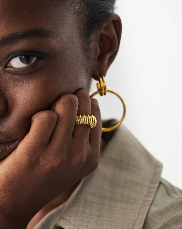 Missoma Claw Ridge Ring | 18ct Gold Plated