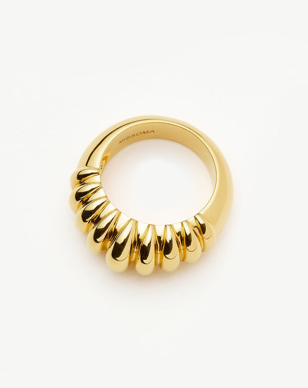 Missoma Claw Ridge Ring | 18ct Gold Plated