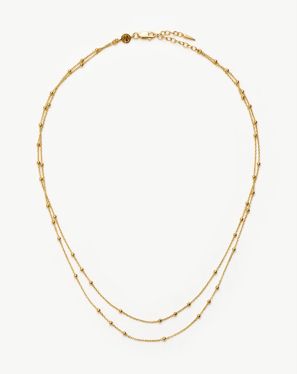 missoma Double Chain Gold Necklace UK