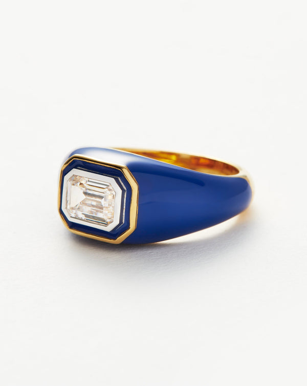 Missoma Enamel & Stone Dome Statement Ring