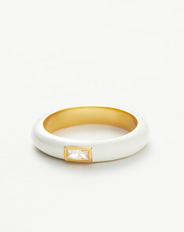 Missoma Enamel & Stone Stacking Ring UK