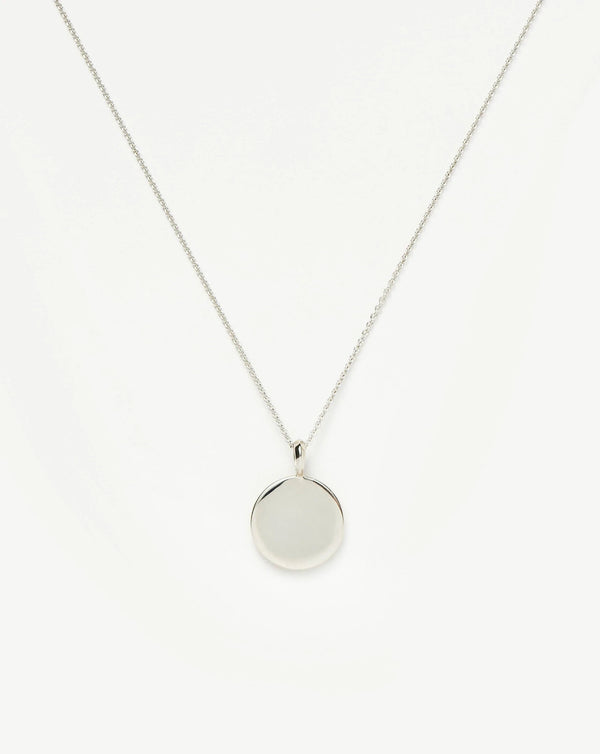 missoma Engravable Round Necklace | Sterling Silver