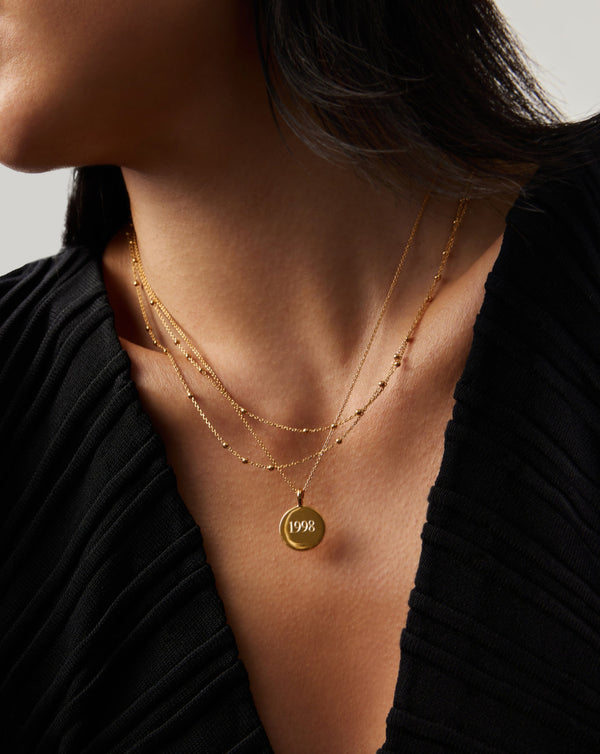 Missoma Engravable Round Necklace UK
