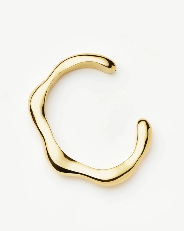 Missoma Eny Puffy Cuff Bracelet | 18ct Gold Plated
