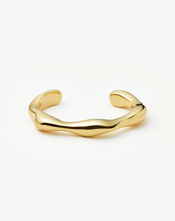 missoma Eny Puffy Cuff Bracelet | 18ct Gold Plated