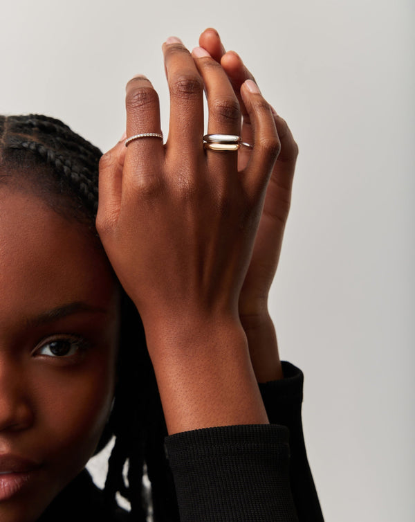 Missoma Fine Classic Dome Ring | 14ct Solid Gold