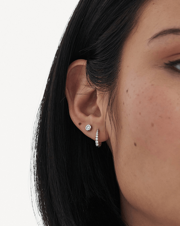 Missoma Fine Classic Solitaire Stud Earrings