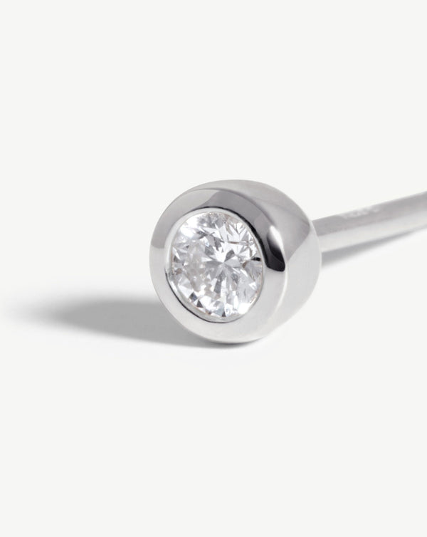 Missoma Fine Classic Solitaire Stud Earrings