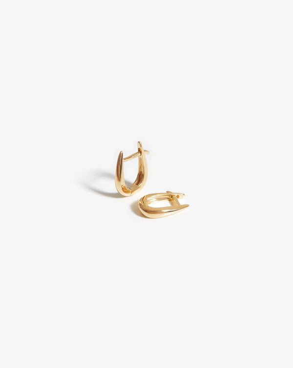 missoma Fine Claw Huggies | 14ct Solid Gold