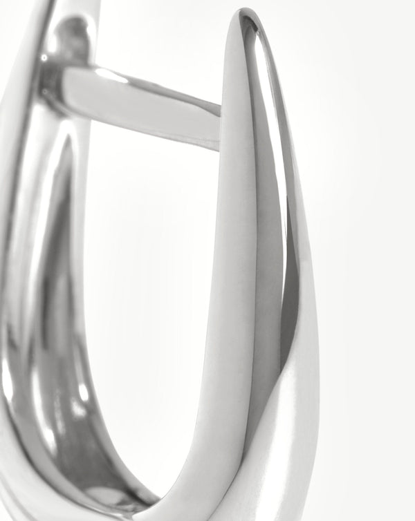 Missoma Fine Claw Huggies | 14ct White Gold