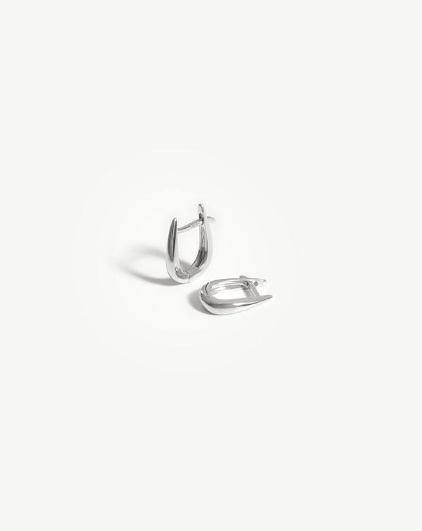 missoma Fine Claw Huggies | 14ct White Gold