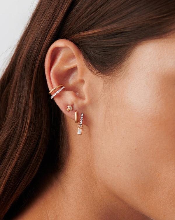 Missoma Fine Diamond Double Ear Cuff UK