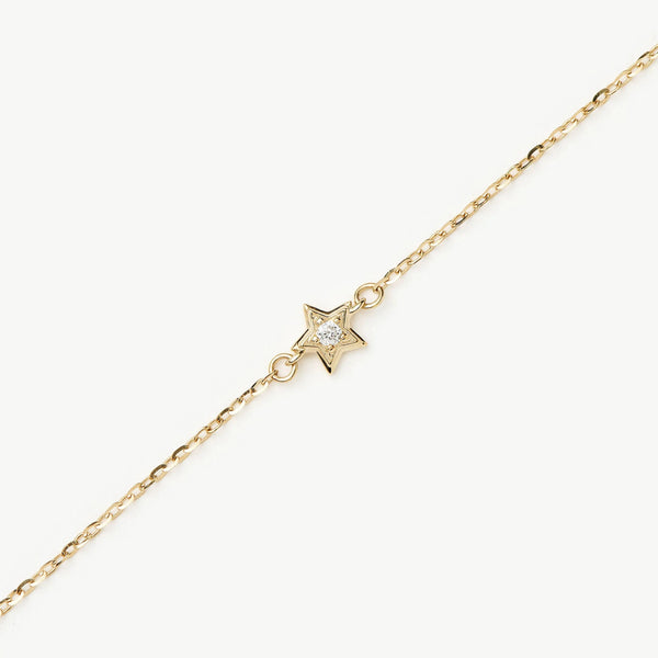 missoma Fine Diamond Star Chain Bracelet UK