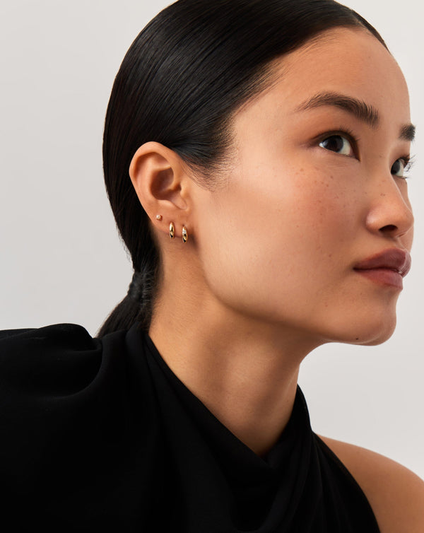 Missoma Fine Dome Huggies | 14ct Solid Gold