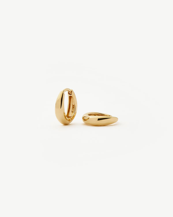 missoma Fine Dome Huggies | 14ct Solid Gold