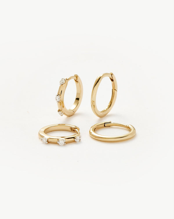 missoma Fine Hoop Earring Set UK