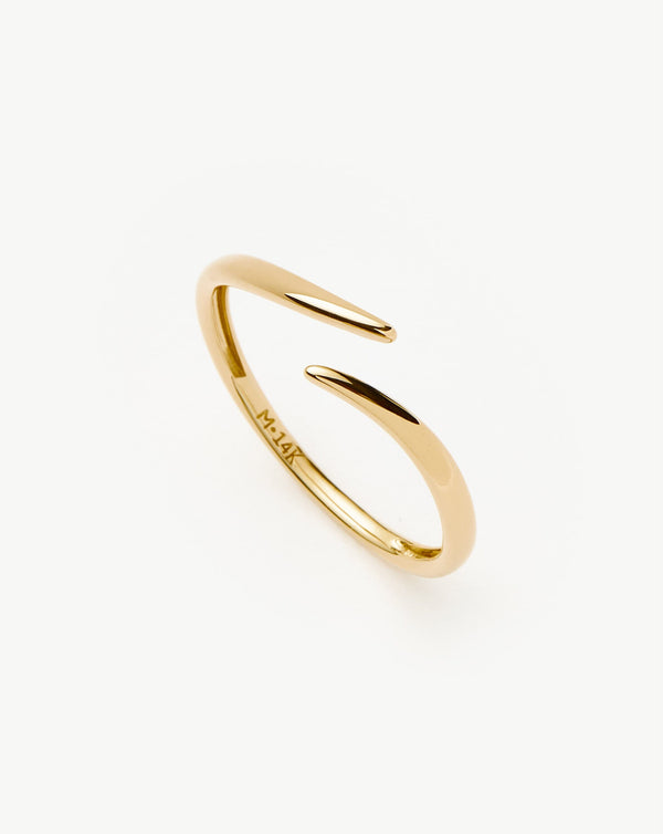 missoma Fine Open Claw Ring | 14ct Solid Gold