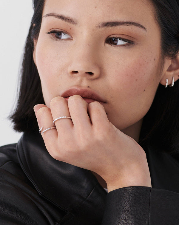 Missoma Fine Open Claw Ring | 14ct White Gold