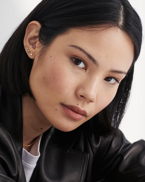 Missoma Fine Solitaire Single Stud Earring