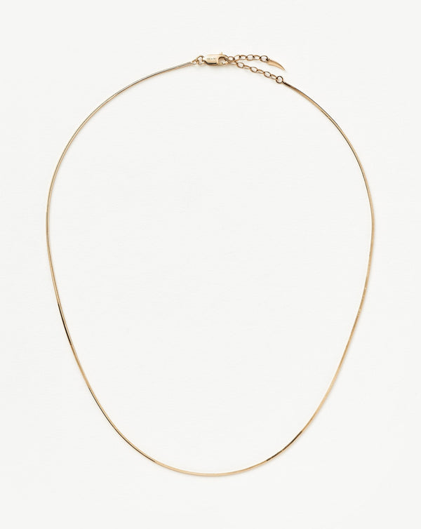missoma Fine Square Snake Chain Necklace