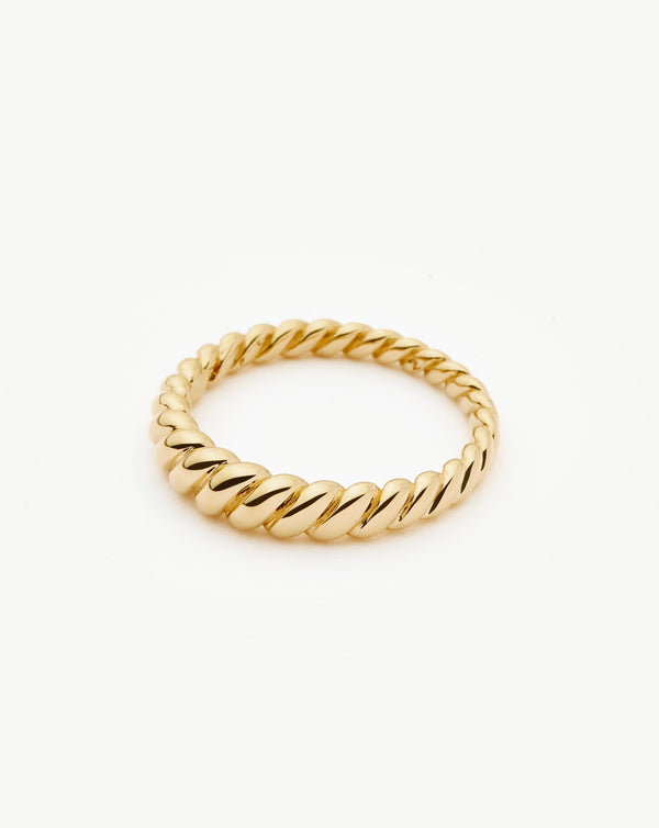 Missoma Fine Twisted Classic Ring | 14ct Solid Gold