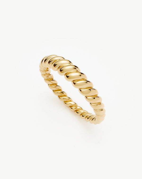missoma Fine Twisted Classic Ring | 14ct Solid Gold
