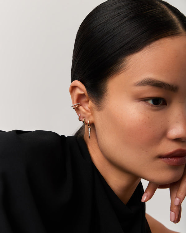 Missoma Fine Twisted Huggies | 14ct Solid Gold