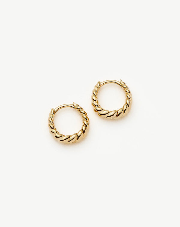 Missoma Fine Twisted Huggies | 14ct Solid Gold