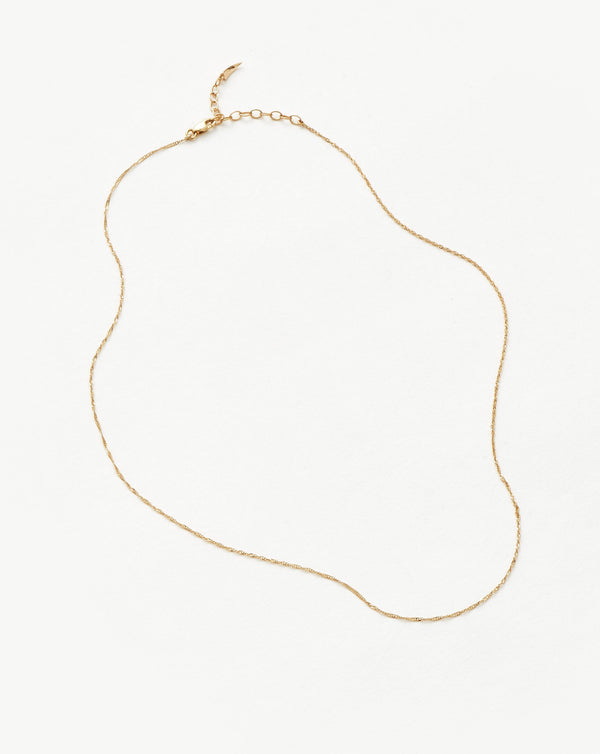 Missoma Fine Twisted Short Chain Necklace