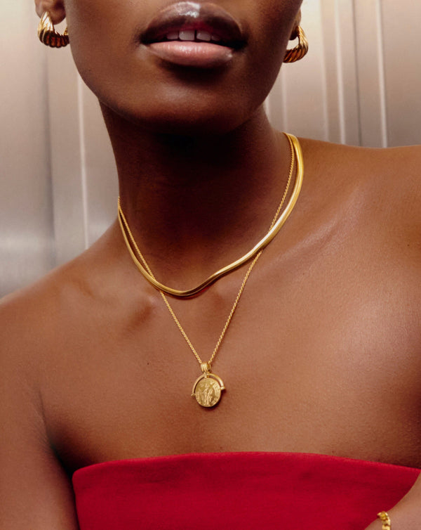 Missoma Flat Snake Chain Necklace UK