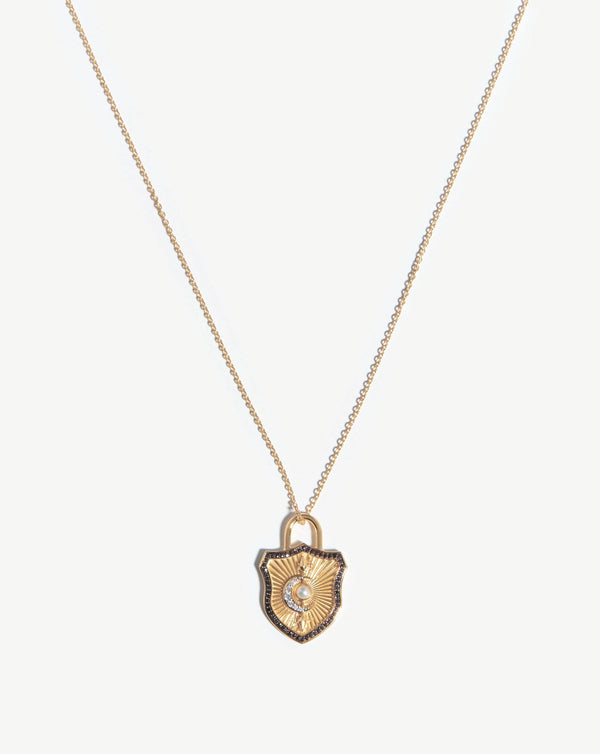 missoma Harris Reed Fine Shield Necklace |