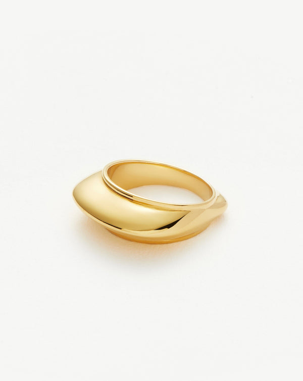 Missoma Hera Dome Stacking Ring | 18ct Gold Vermeil